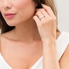 Thumbnail Image 3 of Marilyn Monroe™ Collection 0.95 CT. T.W. Baguette and Round Diamond Band in 14K Rose Gold