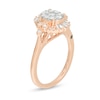 Thumbnail Image 1 of Marilyn Monroe™ Collection 0.45 CT. T.W. Diamond Frame Tri-Sides Engagement Ring in 14K Rose Gold