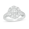 Thumbnail Image 0 of Marilyn Monroe™ Collection 1.23 CT. T.W. Diamond Frame Engagement Ring in 14K White Gold