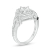 Thumbnail Image 2 of Marilyn Monroe™ Collection 0.95 CT. T.W. Princess-Cut Diamond Frame Vintage-Style Engagement Ring in 14K White Gold