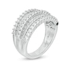 Thumbnail Image 2 of Marilyn Monroe™ Collection 0.95 CT. T.W. Diamond Multi-Row Anniversary Ring in 14K White Gold