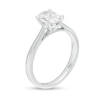Thumbnail Image 3 of 1.00 CT. Certified Oval Diamond Solitaire Engagement Ring in 14K White Gold (K/I3)