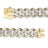 Thumbnail Image 3 of 11.3mm Diamond-Cut Curb Chain Necklace in Hollow 14K Two-Tone Gold - 24"