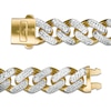 Thumbnail Image 2 of 13.5mm Diamond-Cut Curb Chain Necklace in Hollow 14K Two-Tone Gold - 24"