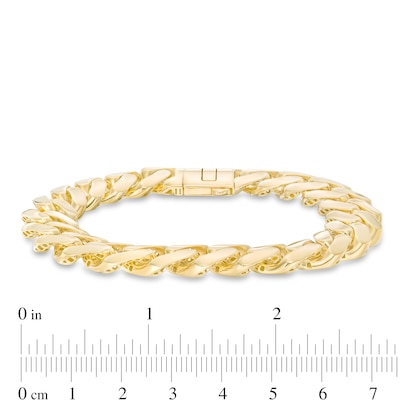 Men's 13.5mm Cuban Curb Chain Bracelet in Hollow 14K Gold - 8.5"
