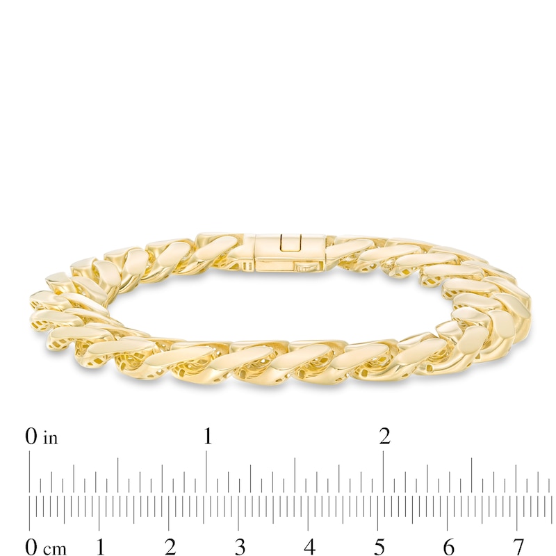 Men's 13.5mm Cuban Curb Chain Bracelet in Hollow 14K Gold - 8.5"|Peoples Jewellers