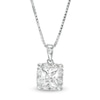 Thumbnail Image 0 of 1.00 CT. T.W. Certified Canadian Princess-Cut Diamond Frame Pendant in 14K White Gold (I/I2)