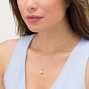 CT. T.W. Certified Canadian Princess-Cut Diamond Frame Pendant in 14K White Gold (I/I2
