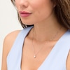 Thumbnail Image 2 of 0.25 CT. T.W. Certified Canadian Princess-Cut Diamond Frame Pendant in 14K White Gold (I/I2)