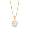 CT. T.W. Certified Canadian Diamond Frame Pendant in 14K Gold (I/I2