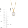 Thumbnail Image 2 of 0.50 CT. T.W. Certified Canadian Diamond Frame Pendant in 14K Gold (I/I2)