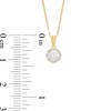 Thumbnail Image 3 of 0.13 CT. T.W. Certified Canadian Diamond Frame Pendant in 14K Gold (I/I2)