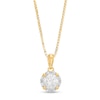 Thumbnail Image 0 of 0.25 CT. T.W. Certified Canadian Diamond Frame Pendant in 14K Gold (I/I2)