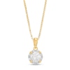 Thumbnail Image 2 of 0.25 CT. T.W. Certified Canadian Diamond Frame Pendant in 14K Gold (I/I2)