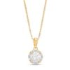 Thumbnail Image 3 of 0.25 CT. T.W. Certified Canadian Diamond Frame Pendant in 14K Gold (I/I2)