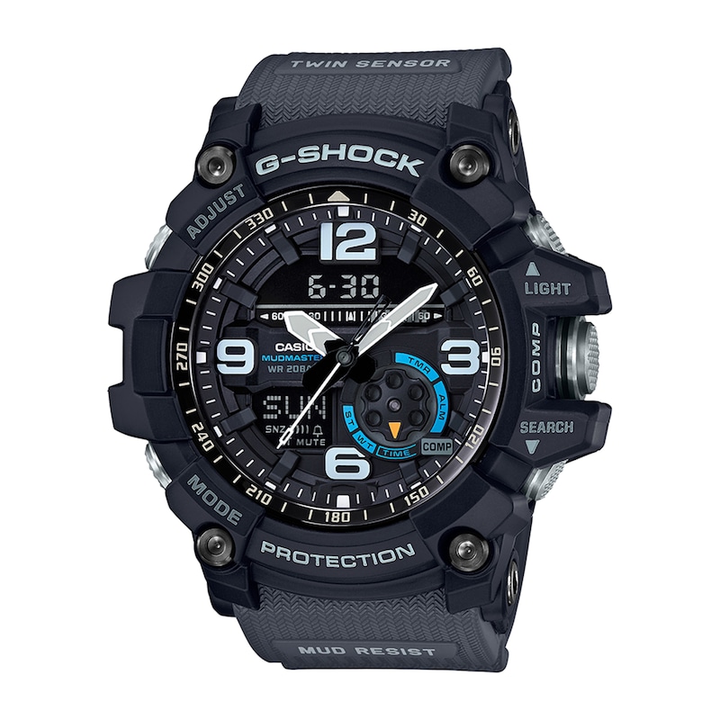 Men's Casio G-Shock Master of G Black Resin Strap Watch with Black Dial (Model: GG1000-1A8)|Peoples Jewellers