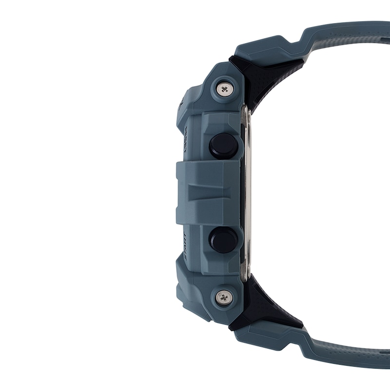 Main Image 2 of Men's Casio G-Shock Power Trainer Blue Grey Strap Watch with Black Dial (Model: GBA800UC-2A)