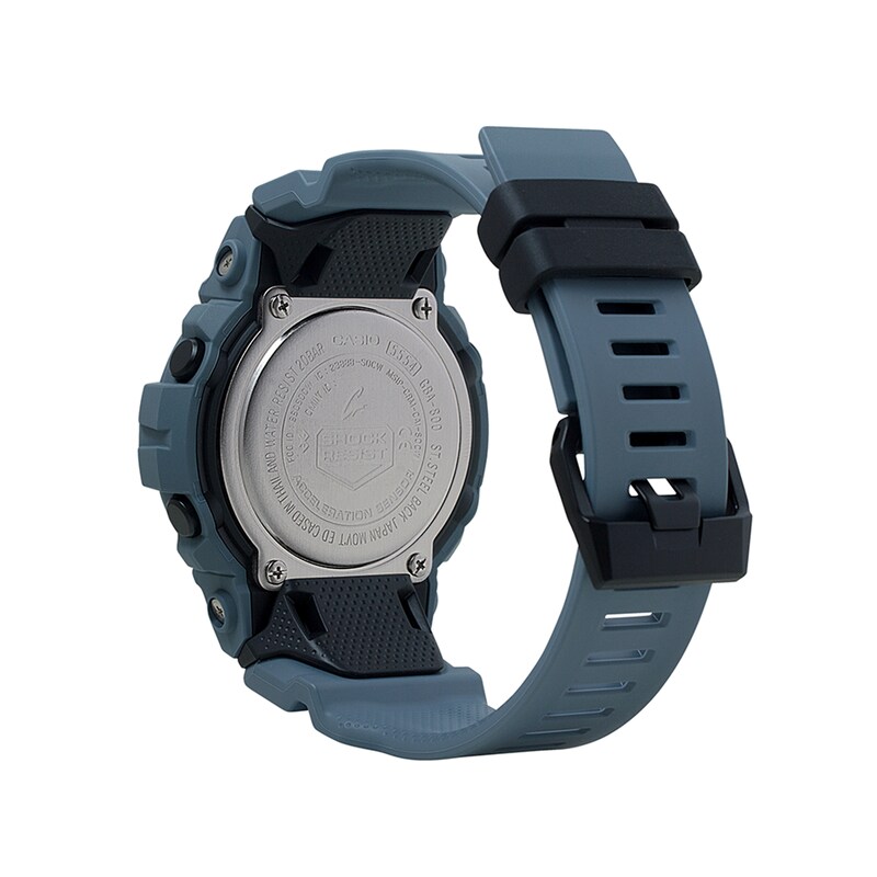 Main Image 3 of Men's Casio G-Shock Power Trainer Blue Grey Strap Watch with Black Dial (Model: GBA800UC-2A)
