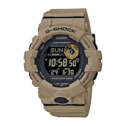 Men's Casio G-Shock Power Trainer Brown Resin Strap Watch with Black Dial (Model: GBD800UC-5)