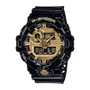 Men's Casio G-Shock Classic Black Resin Strap Watch with Gold-Tone Dial (Model: GA710GB-1A)