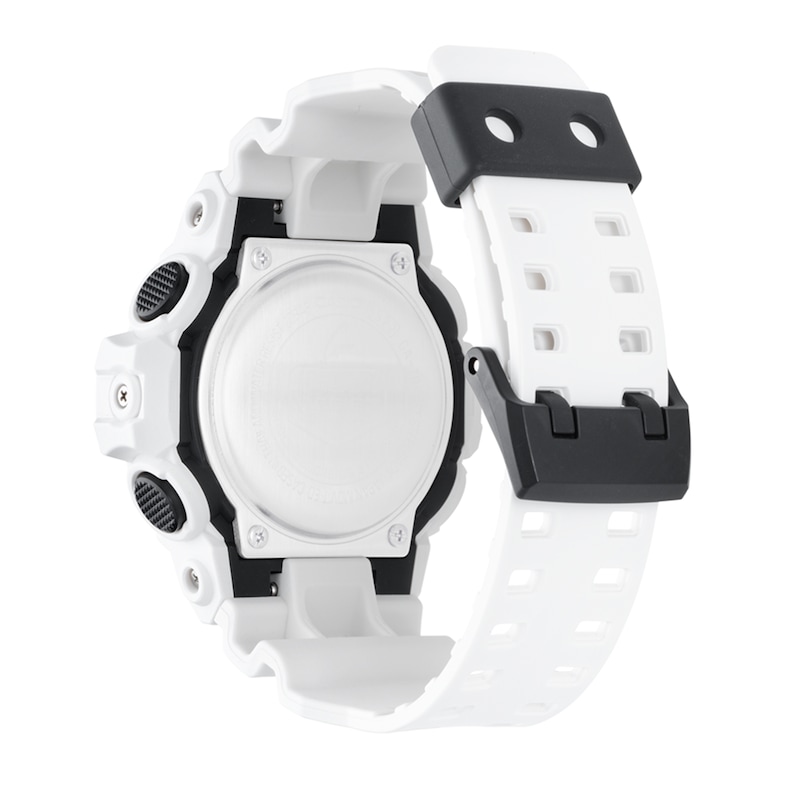 Main Image 3 of Men's Casio G-Shock Classic White Resin Strap Watch with Black Dial (Model: GA700-7A)