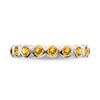 Thumbnail Image 2 of Stackable Expressions™ Yellow Crystal November Birthstone Eternity Band in Sterling Silver