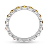Thumbnail Image 3 of Stackable Expressions™ Yellow Crystal November Birthstone Eternity Band in Sterling Silver