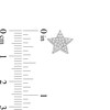 Thumbnail Image 2 of Marilyn Monroe™ Collection 0.119 CT. T.W. Diamond Star Stud Earrings in Sterling Silver