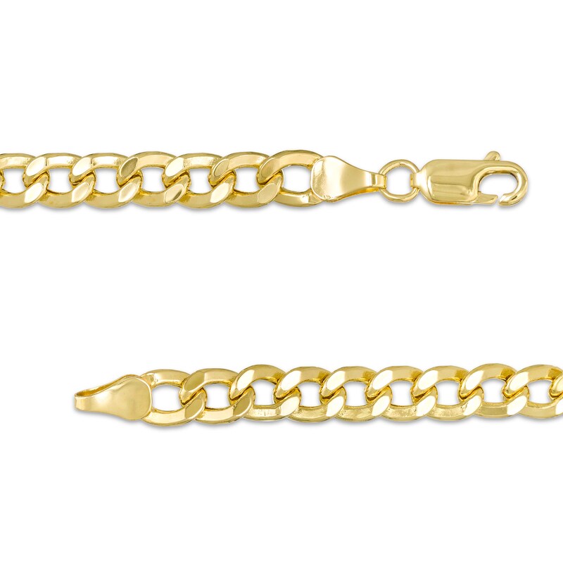 Main Image 2 of Men's 6.0mm Curb Chain Necklace in 10K Gold - 22"