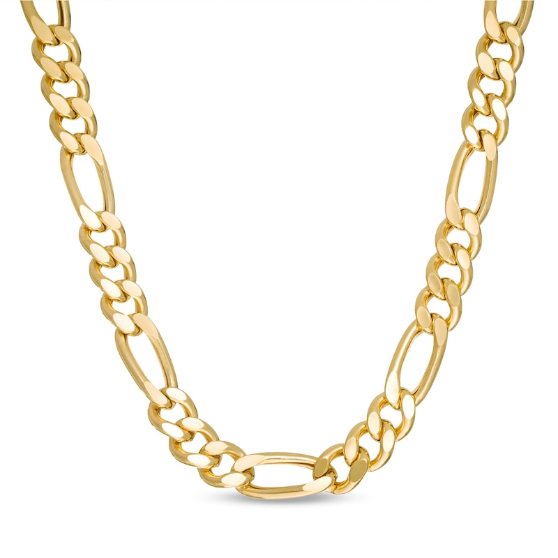 Men's 5.0mm Figaro Chain Necklace in 10K Gold - 22"