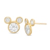 Thumbnail Image 1 of Child's 5.5mm Cubic Zirconia ©Disney Mickey Mouse Stud Earrings in 10K Gold