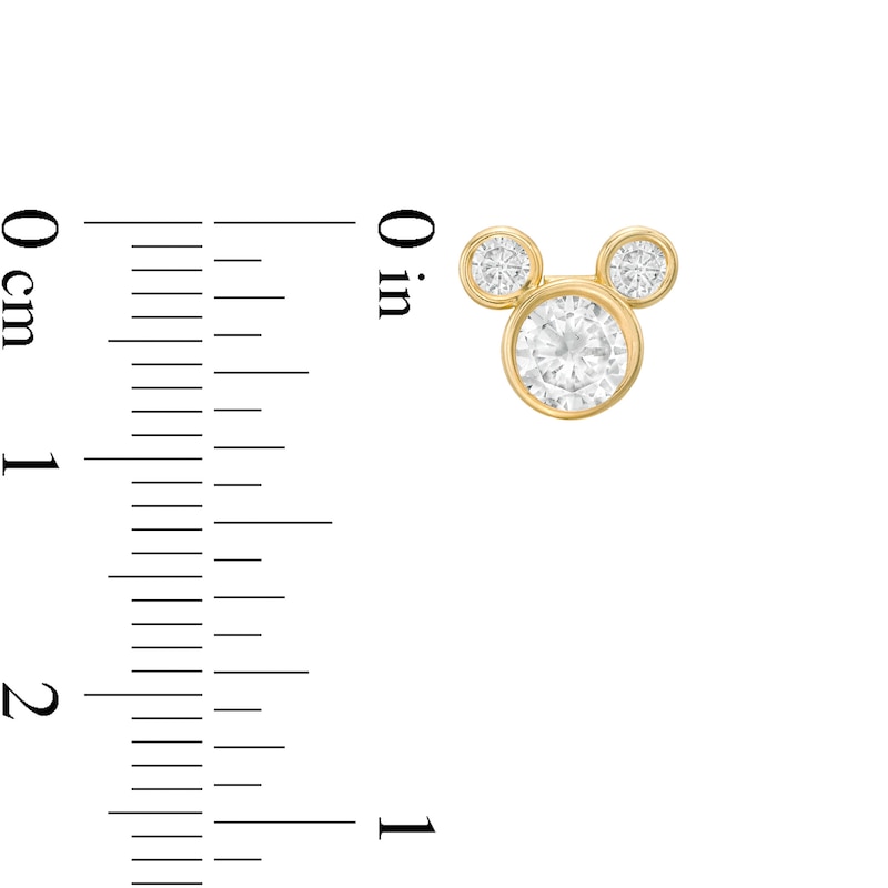 Main Image 2 of Child's 5.5mm Cubic Zirconia ©Disney Mickey Mouse Stud Earrings in 10K Gold