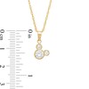 Thumbnail Image 2 of Child's 5.5mm Cubic Zirconia ©Disney Tilted Mickey Mouse Pendant in 10K Gold - 13"