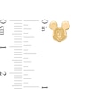 Thumbnail Image 1 of Child's ©Disney Mickey Mouse Textured Stud Earrings in 10K Gold