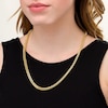 Thumbnail Image 2 of 5.3mm Franco Snake Chain Necklace in Hollow 10K Gold - 24"