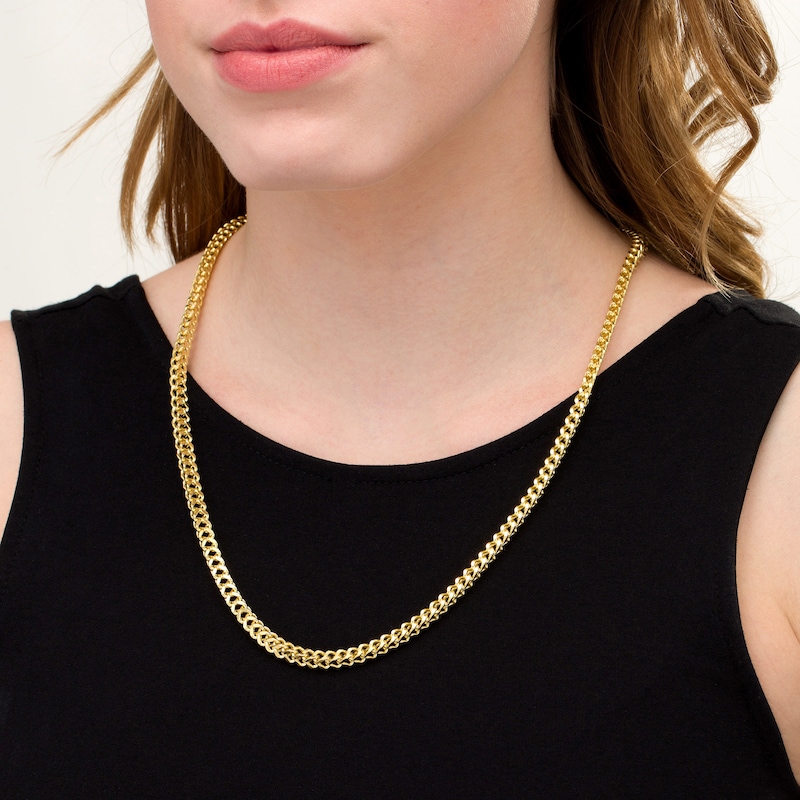 Main Image 2 of 5.3mm Franco Snake Chain Necklace in Hollow 10K Gold - 24"