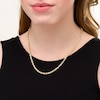 Thumbnail Image 1 of 030 Gauge Glitter Rope Chain Necklace in Hollow 14K Gold - 20"