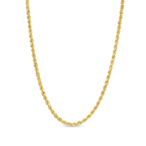 018 Gauge Hollow Glitter Rope Chain Necklace in 14K Gold - 24" 018 Gauge Hollow Glitter Rope Chain Necklace in 14K Gold - 24"