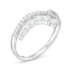 Thumbnail Image 3 of 0.45 CT. T.W. Diamond Chevron Ring in 10K White Gold