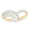 Thumbnail Image 1 of 0.45 CT. T.W. Diamond Chevron Ring in 10K Gold