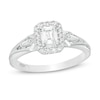 Thumbnail Image 0 of Emmy London 0.50 CT. T.W. Certified Emerald-Cut Diamond Vintage-Style Engagement Ring in 18K White Gold (F/VS2)