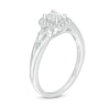 Thumbnail Image 2 of Emmy London 0.50 CT. T.W. Certified Emerald-Cut Diamond Vintage-Style Engagement Ring in 18K White Gold (F/VS2)
