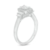 Thumbnail Image 2 of Emmy London 0.80 CT. T.W. Certified Emerald-Cut Diamond Frame Engagement Ring in 18K White Gold (F/VS2)