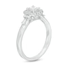 Thumbnail Image 3 of Emmy London 0.50 CT. T.W. Certified Princess-Cut Diamond Frame Collar Engagement Ring in 18K White Gold (F/VS2)
