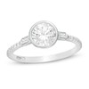 Thumbnail Image 0 of Emmy London 1.13 CT. T.W. Certified Diamond Collar Engagement Ring in 18K White Gold (F/VS2)