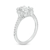 Thumbnail Image 2 of Emmy London 1.00 CT. T.W. Certified Oval Diamond Ornate Engagement Ring in 18K White Gold (F/VS2)