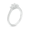 Thumbnail Image 2 of Emmy London 1.00 CT. T.W. Certified Princess-Cut Diamond Three Stone Engagement Ring in 18K White Gold (F/VS2)