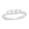 Thumbnail Image 0 of Emmy London 0.92 CT. T.W. Certified Diamond Three Stone Collar Engagement Ring in 18K White Gold (F/VS2)