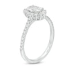 Thumbnail Image 3 of Emmy London 0.75 CT. T.W. Certified Oval Diamond Starburst Engagement Ring in 18K White Gold (F/VS2)