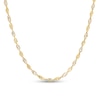 Thumbnail Image 1 of 2.1mm Dorica Singapore Chain Necklace in Solid 14K Two-Tone Gold - 18"